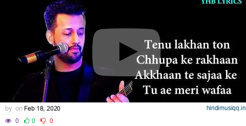 Dil Diyan Gallan (Lyrics)Song | Atif Aslam | Salman Khan | Romantic Song | Yhb Lyrics pagalworld mp3 song download