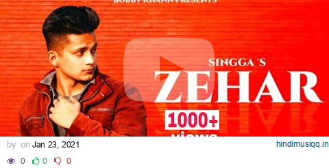 zehar |singga |  (cover video)  |Bobby khann| | Latest punjabi Song 2021 | pagalworld mp3 song download