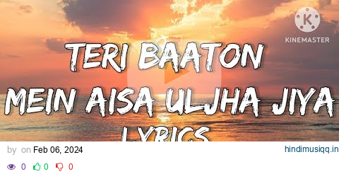 Teri Baaton Mein Aisa Uljha Jiya (Lyrics) - Sahid Kapoor, Kriti sanon | Ragha, Tanishk B, Asees pagalworld mp3 song download