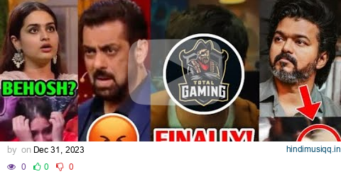 Youtubers Reaction to Total Gaming Face Reveal 😱🔥| Salman Khan & Ayesha, Vijay Thalapathy || pagalworld mp3 song download