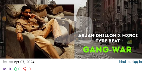 [SOLD] Arjan Dhillon x Mxrci type beat "GANG-WAR" | Punjabi Instrumental Beats 2024 pagalworld mp3 song download