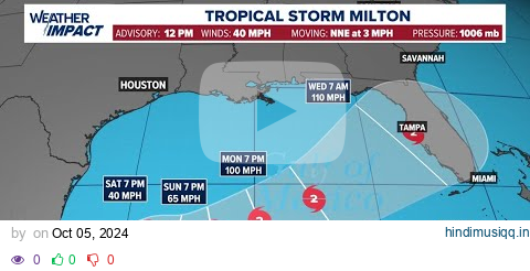 Tropical Update Tropical Storm Milton forms in Gulf of Mexico, expected to head to Florida pagalworld mp3 song download