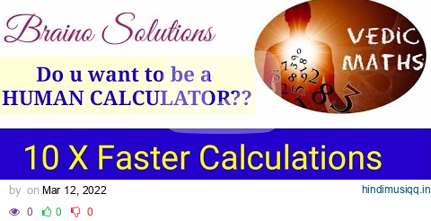 Vedic Maths L-1 Tricks for fast Calculation I Calculate10X Faster #vedicmaths #besttrick pagalworld mp3 song download