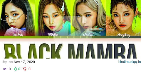 aespa 'Black Mamba' Lyrics (에스파 Black Mamba 가사) (Color Coded Lyrics) pagalworld mp3 song download