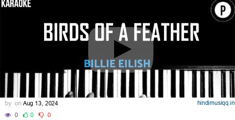 Billie Eilish - Birds of a Feather KARAOKE Slowed Acoustic Piano Instrumental COVER LYRICS pagalworld mp3 song download