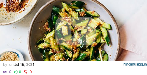 Chinese Smashed Cucumber Salad (拍黃瓜, Garlic Cucumber Salad ) pagalworld mp3 song download