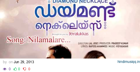 Nilamalare | Diamond Necklace | Nivas | Vidyasagar | Rafeeq Ahmed pagalworld mp3 song download