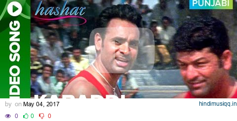 Kabaddi Kabaddi Video Song Babbu Maan | Hashar Punjabi Movie pagalworld mp3 song download