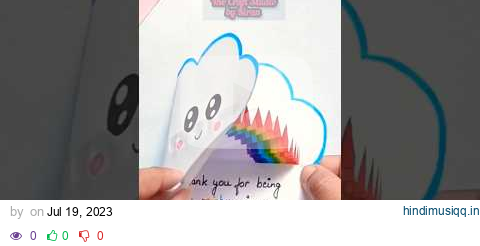 Friendship Day Greeting Card using White Paper #friends #greetingcard #rainbowcraft #diy #craftideas pagalworld mp3 song download