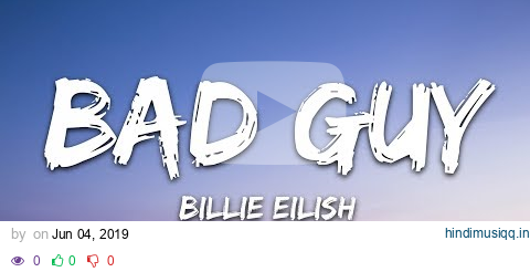 Billie Eilish - bad guy (Lyrics) pagalworld mp3 song download