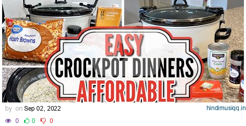 Cheap & Easy Crockpot Dinners | Slow Cooker Recipes | Dump & Go pagalworld mp3 song download