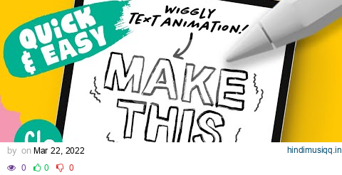 Easy Wiggly Text Animation in PROCREATE #Shorts - Quick Procreate Tutorial pagalworld mp3 song download