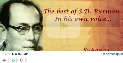 S.D. Burman in his own voice pagalworld mp3 song download