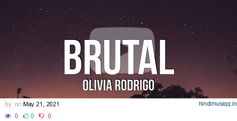 Olivia Rodrigo - brutal (Lyrics) pagalworld mp3 song download