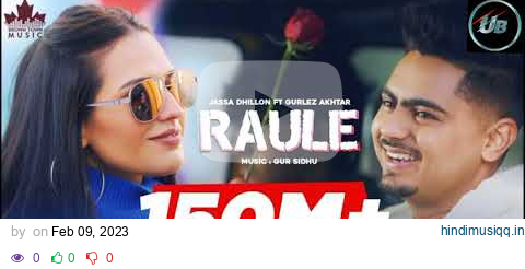 Raule (Official Video) Jassa Dhillon | Gurlez Akhtar | Gur Sidhu | Punjabi Song | Above All Album pagalworld mp3 song download