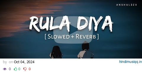 Zack Knight (Slowed +Reverb) | Rula Diya ft Simran Kaur #video #lofi pagalworld mp3 song download