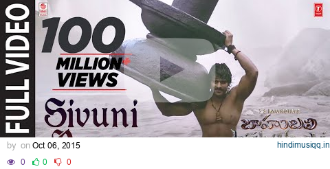 Sivuni Aana Full Video Song || Baahubali (Telugu) || Prabhas, Rana, Anushka, Tamannaah || Bahubali pagalworld mp3 song download