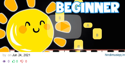 You Are My Sunshine - Folk Song | Beginner Piano Tutorial | Easy Piano pagalworld mp3 song download