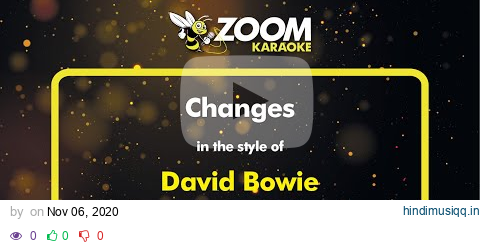 David Bowie - Changes - Karaoke Version from Zoom Karaoke pagalworld mp3 song download