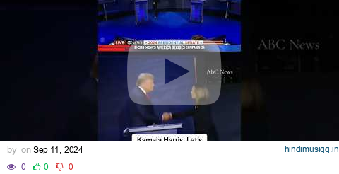 Kamala Harris shakes Donald Trump's hand at start of debate #shorts pagalworld mp3 song download