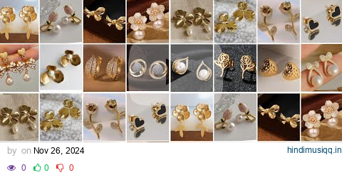 Gold Stud Earrings Design for Daily use ||Earrings Design for Women ||Stud Earrings Design 2024 pagalworld mp3 song download