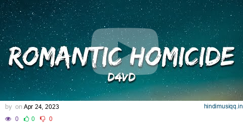 d4vd - Romantic Homicide (Lyrics) pagalworld mp3 song download