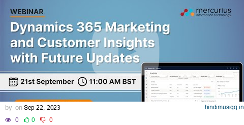 Dynamics 365 Marketing & Customer Insights with Future Updates pagalworld mp3 song download