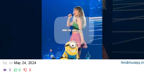 Taylor Swift x Minions at the Eras Tour 😂👏 #shorts #taylorswift #minions pagalworld mp3 song download