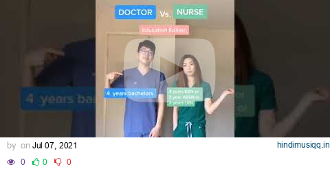 DOCTOR Vs. NURSE Education #shorts pagalworld mp3 song download