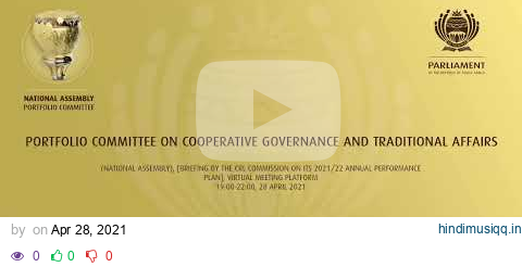 Portfolio Committee on Cooperative Governance and Traditional Affairs pagalworld mp3 song download