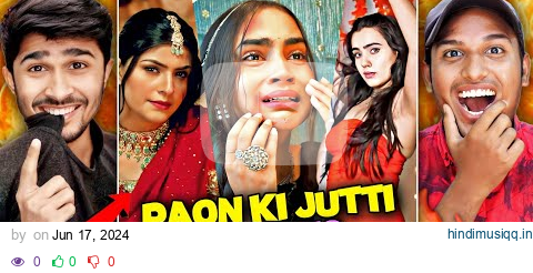 Paon Ki Jutti Instagram Trending Reels Reaction 😍🔥 | Isha Malvyia | V2funreacts #paonkijutti #viral pagalworld mp3 song download