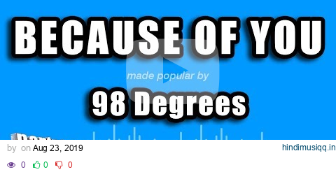 98 Degrees - Because of You (Karaoke Version) pagalworld mp3 song download