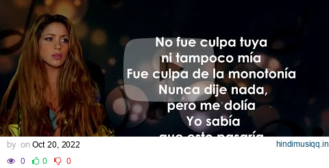 Shakira, Ozuna - Monotonía (Letra/Lyrics) pagalworld mp3 song download