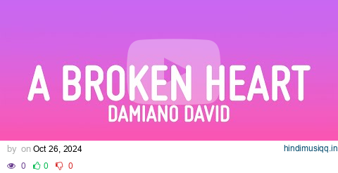 Damiano David - Born With a Broken Heart (Lyrics) pagalworld mp3 song download