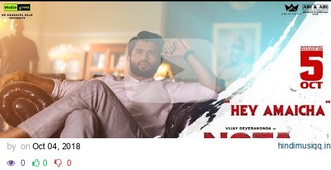 Hey Amaicha Video Song Promo | Nota | Vijay Deverakonda | Anand Shankar | Sam C.S. pagalworld mp3 song download