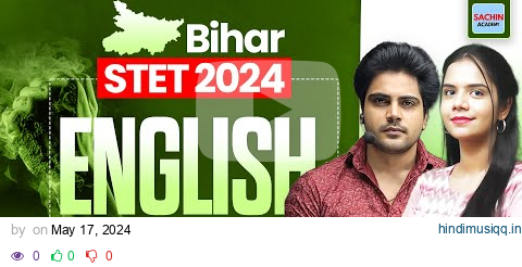 BIHAR STET 2024 ENGLISH Marathon by Sachin Academy live 2pm pagalworld mp3 song download