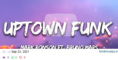 Mark Ronson - Uptown Funk (Lyrics) ft. Bruno Mars pagalworld mp3 song download