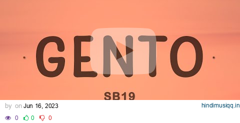 SB19 - GENTO (Lyrics) pagalworld mp3 song download