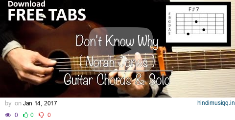 Don't Know Why (Norah Jones) - Guitar Chords & Solo / Takashi Terada pagalworld mp3 song download