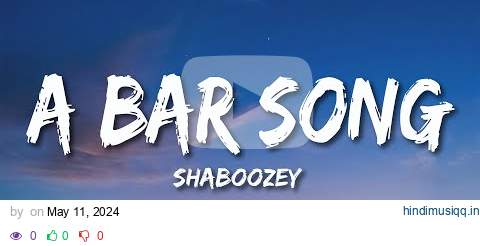 Shaboozey - A Bar Song (Tipsy) (Lyrics) pagalworld mp3 song download