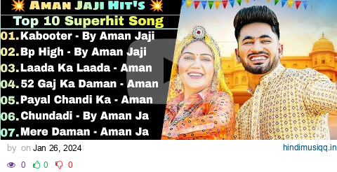 Aman Jaji New Song | New Haryanvi Songs Haryanavi 2024 | Aman Jaji Best Haryanvi Songs Jukebox pagalworld mp3 song download