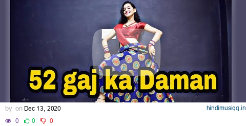 52 Gaj Ka Daman| Kashika Sisodia Choreography pagalworld mp3 song download