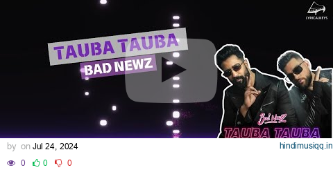 Tauba Tauba Piano Cover | Bad Newz | Vicky Kaushal | Karan Aujla | Instrumental pagalworld mp3 song download