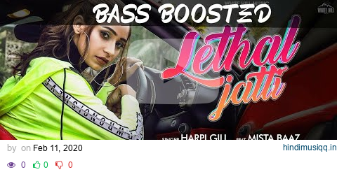 Lethal Jatti Bass Boosted|⚠️ use headphones Latest  New Punjabi songs 2020| Bass Boosted songs 2020 pagalworld mp3 song download