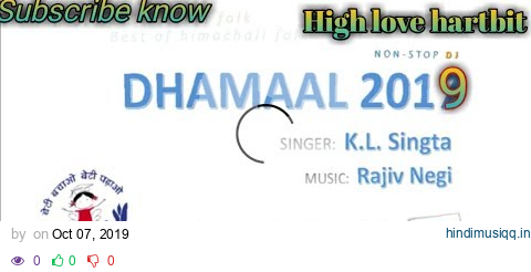 Dhamaal 2019 nonstop dj || KL singta himachali song || latest pahari Audio song|| Highlovehartbit pagalworld mp3 song download