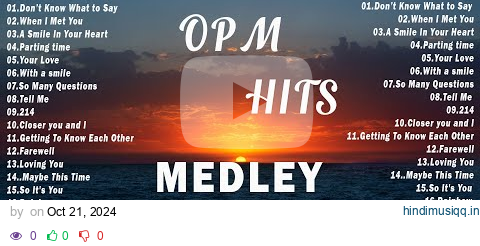 OPM MEDLEY [ Lyrics ] BEST OLD SONGS l Non Stop OPM Love Songs Sweet Memories 80s 90s pagalworld mp3 song download