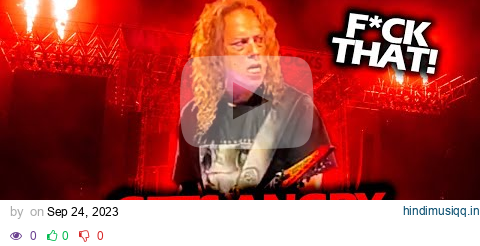 KIRK HAMMETT GETS ANGRY AT ROBERT TRUJILLO LIVE (2023) #METALLICA pagalworld mp3 song download