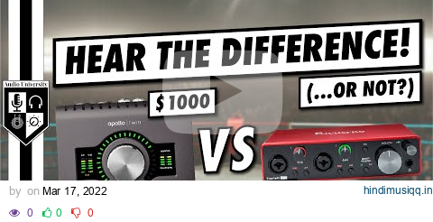 Focusrite Scarlett 2i2 vs UA Apollo Twin | Sound Quality Test & Comparison pagalworld mp3 song download