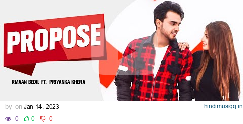 Armaan Bedil  Propose (Official Video) | Ft. Raashi Sood | Tru Makers | New Punjabi Song 2023 pagalworld mp3 song download