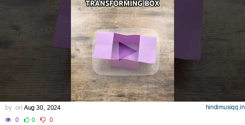 HOW TO MAKE ORIGAMI TRANSFORMING BOX FOR SMALL ITEMS | DIY COOL ORIGAMI BOX FOR PAPERCRAFT EASY pagalworld mp3 song download